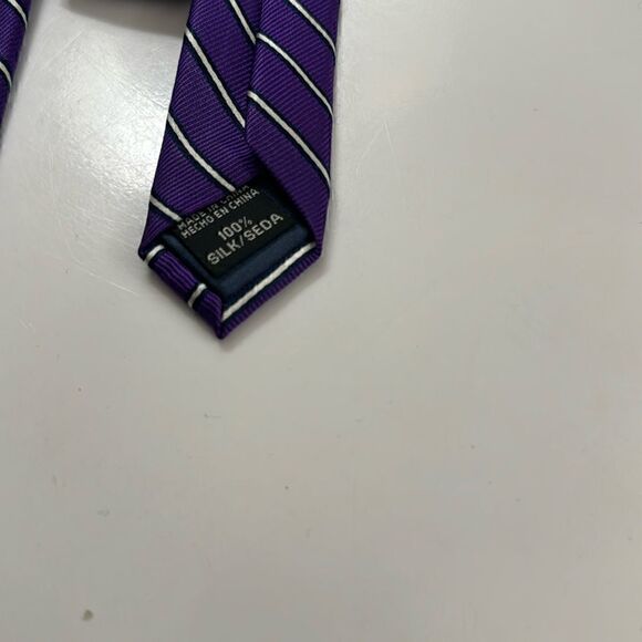 U.S Polo Assn. Purple, White and Navy striped - Picture 3 of 7